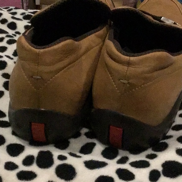 Prada Tan Brown Buckle Leather Loafer 8.5 Made in Italy - Picture 6 of 9